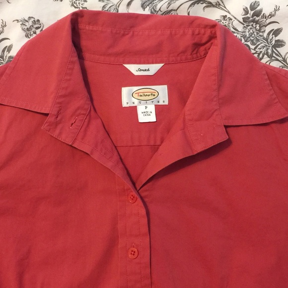 Talbots Salmon Pink Button Down Shirt - Picture 4 of 4